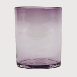 Mundgeblasenes Wasserglas Violett