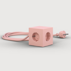 Mehrfachstecker "Square 1 USB" Rosa - Limited Edition