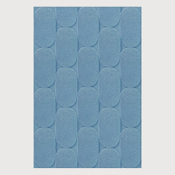 Teppich "Oval Textured" Hellblau; versch. Größen