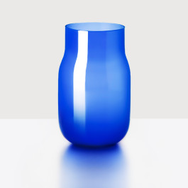 Glas-Vase "Bandaska" Medium, Blau
