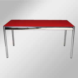 USM Haller Tisch Linoleum, Rot